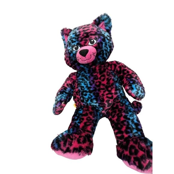 Build A Bear BABW Wild about spots Leopard cheetah cat plush stuffed animal pink - Picture 5 of 9